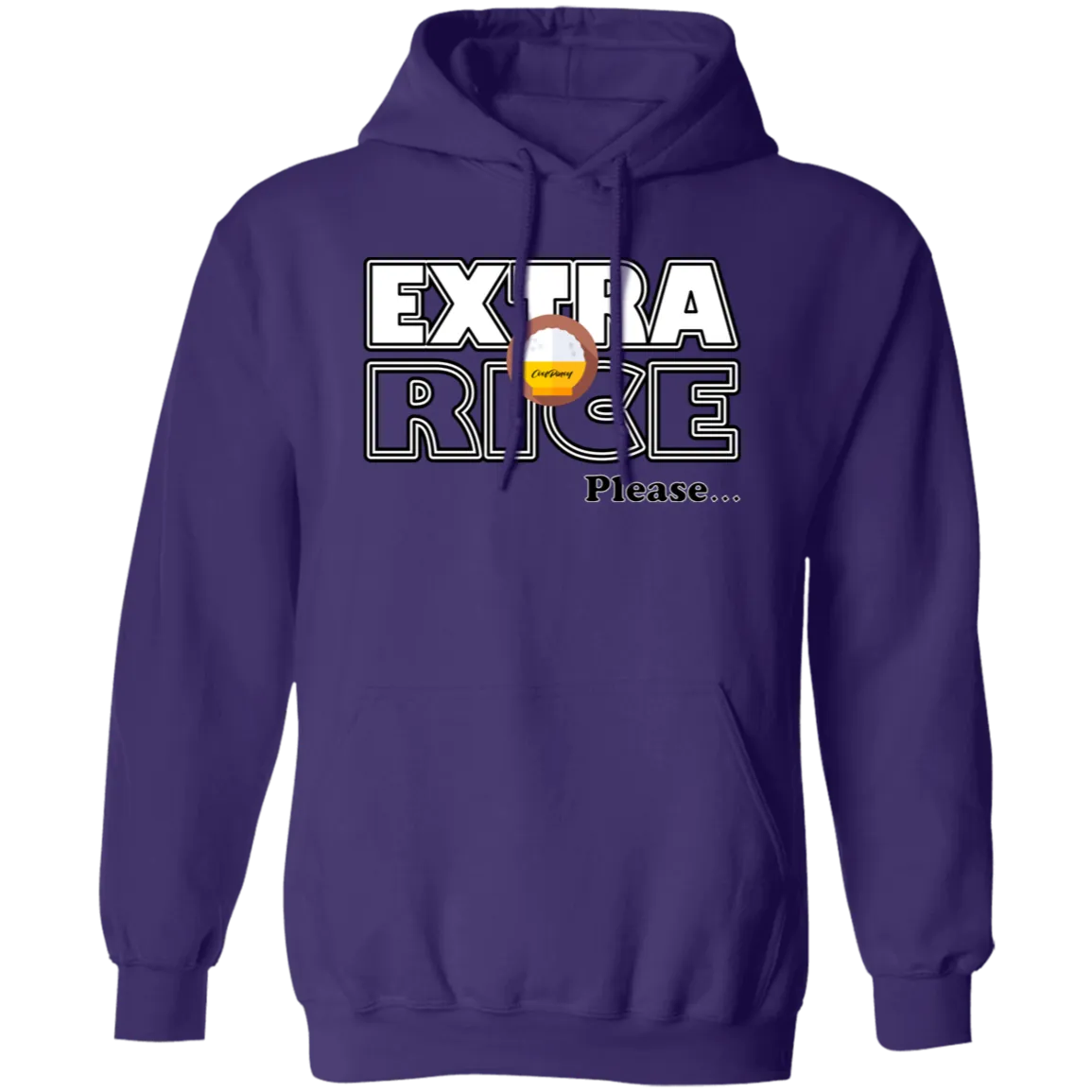 Extra Rice Please Unisex Pullover Hoodie
