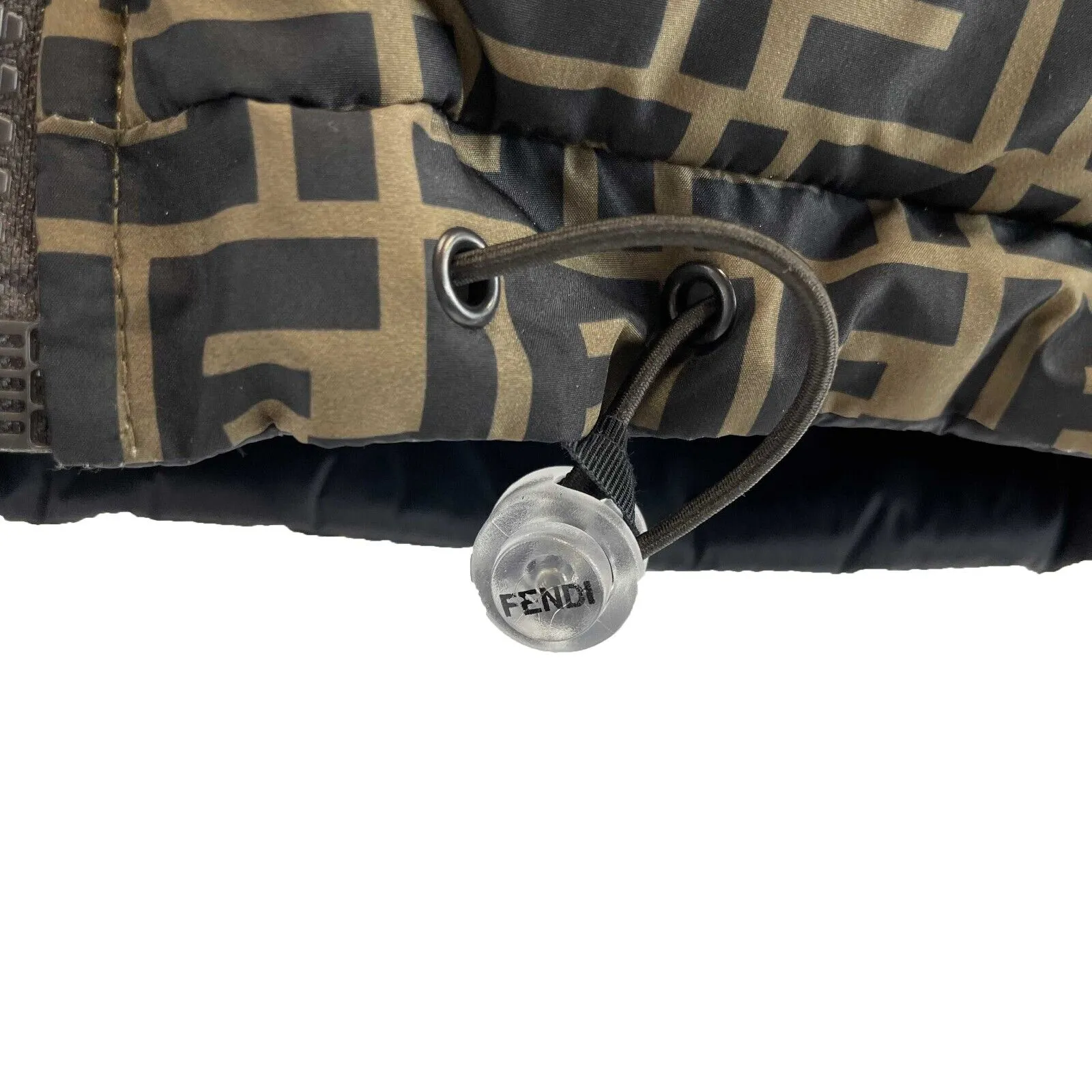 Fendi Reversible Printed Reversible Gilet Brown Jacket Kids 12Y Adult XS