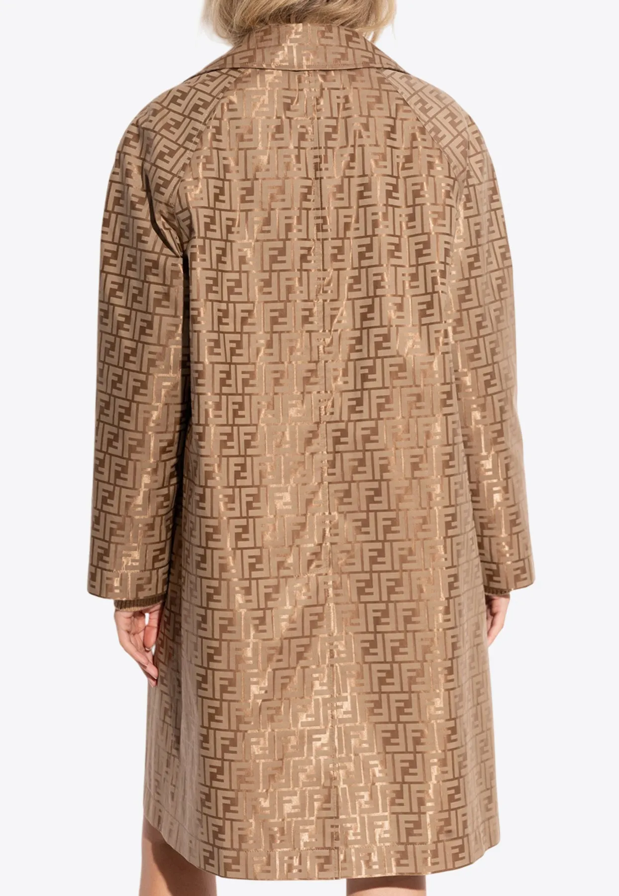 FF Monogram Single-Breasted Coat