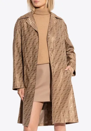 FF Monogram Single-Breasted Coat