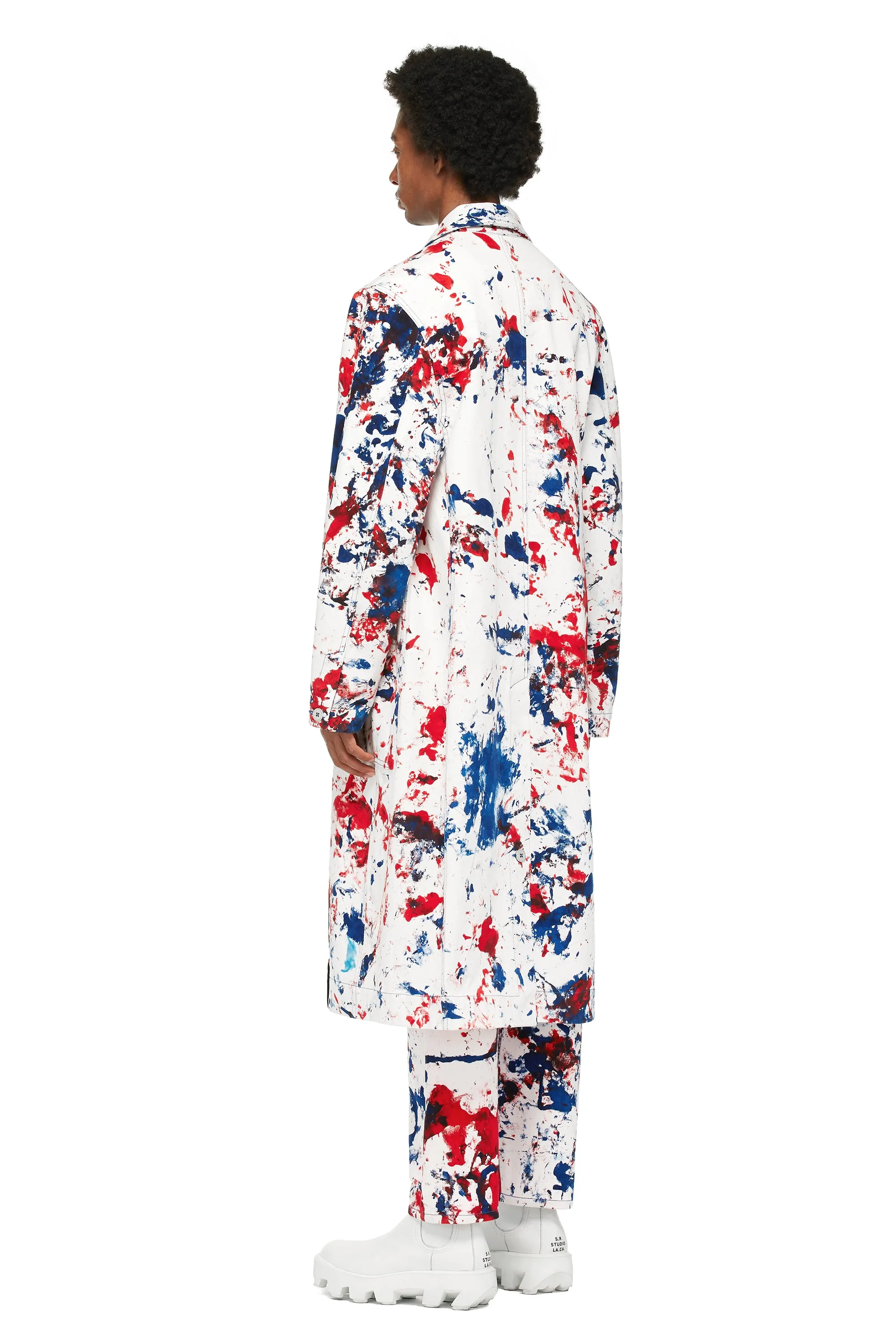 HAND-DYED W.R.B. SOTO LONG TRENCH COAT