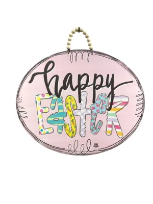 Happy Easter Oval Door Hanger