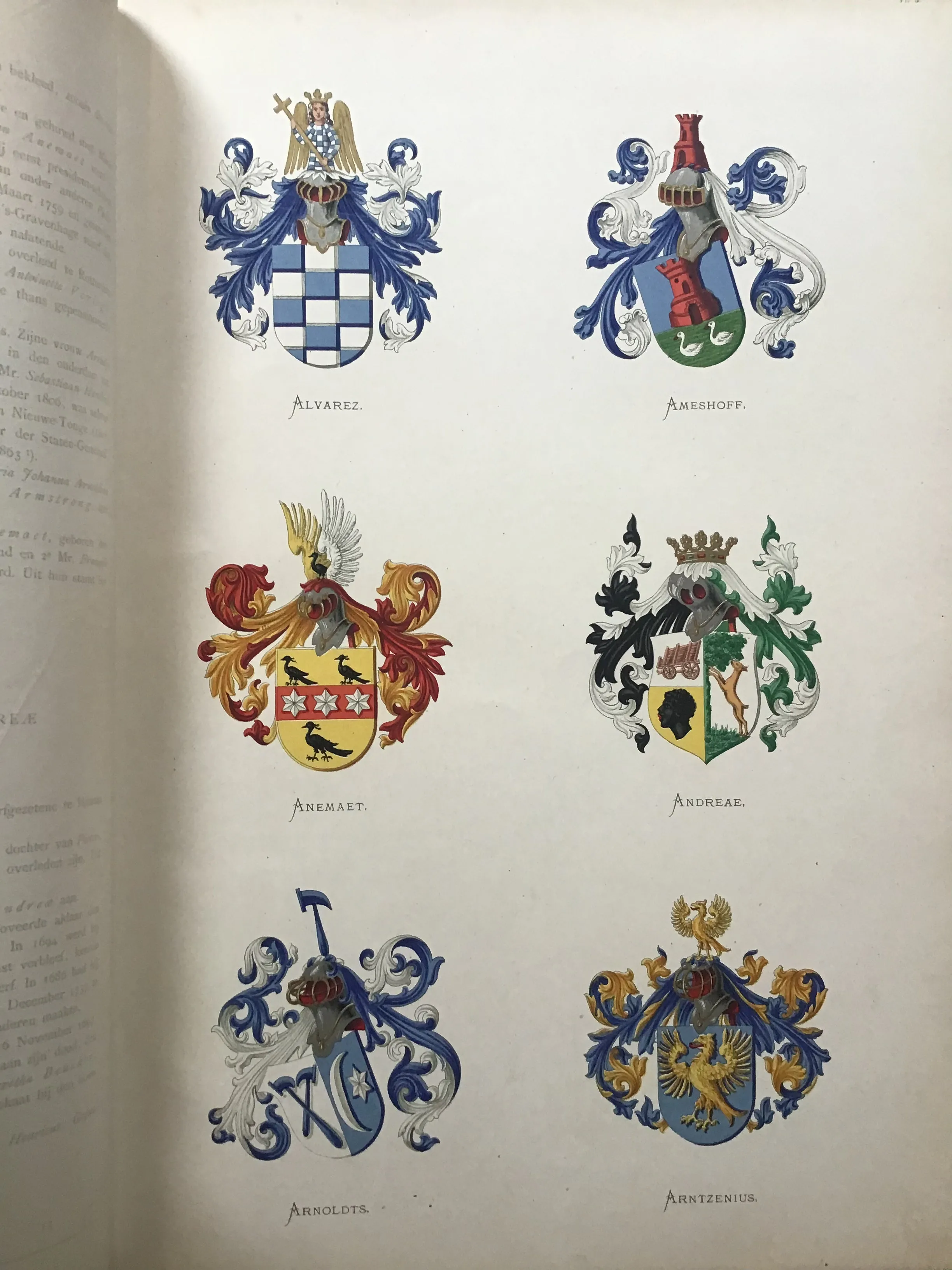 [heraldry] Stam=en Wapenboek van Aanzienlijke Nederlandsche Familiën