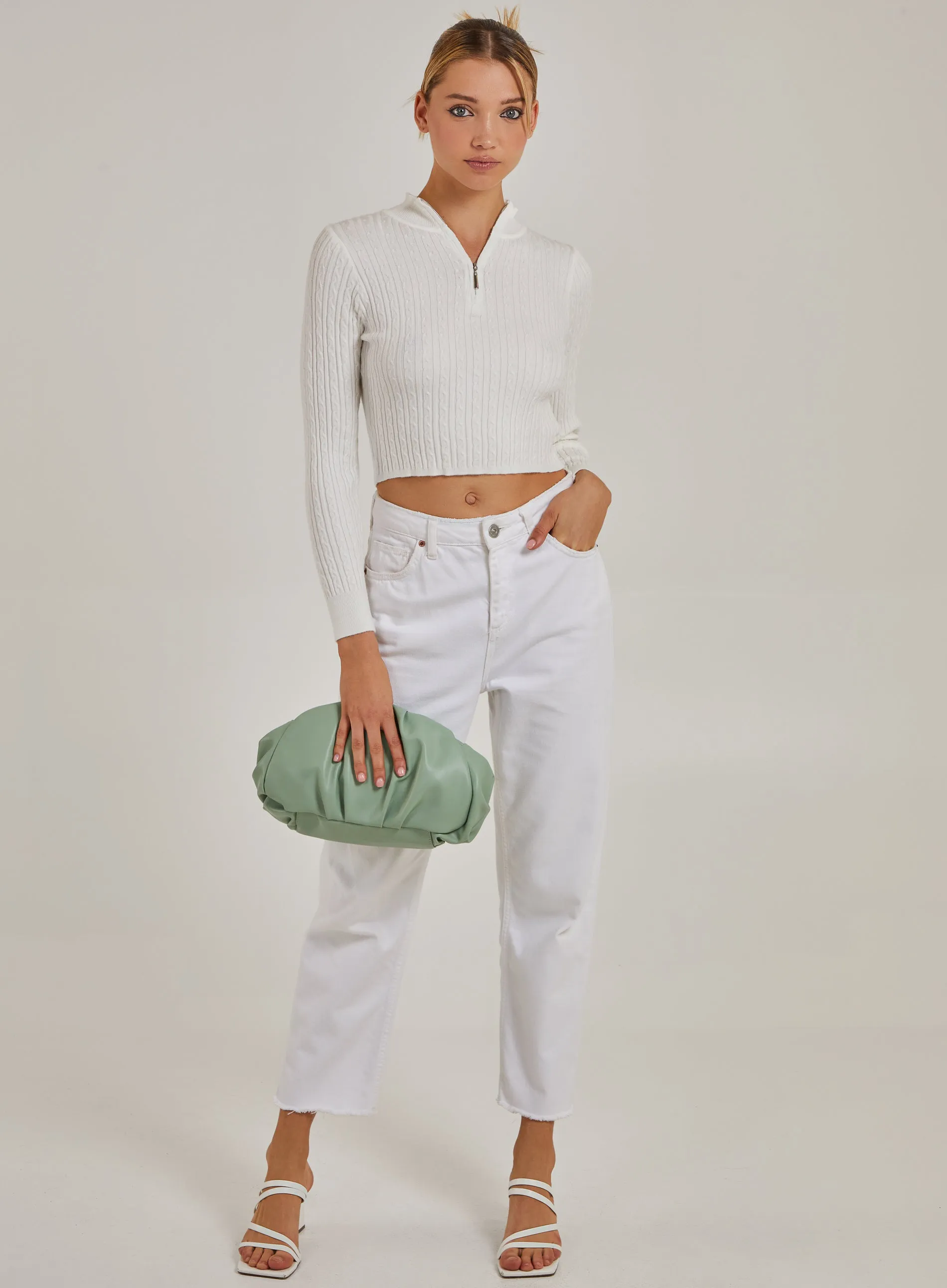 High Neck Zip Jumper