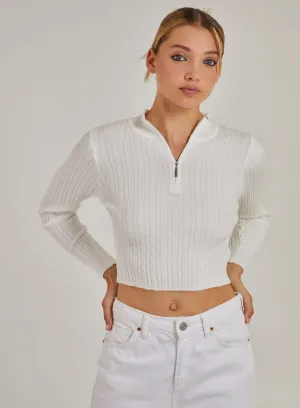 High Neck Zip Jumper