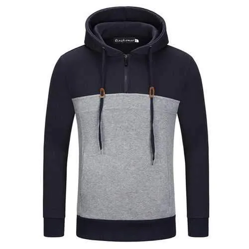Hit Color Cotton Hoodies