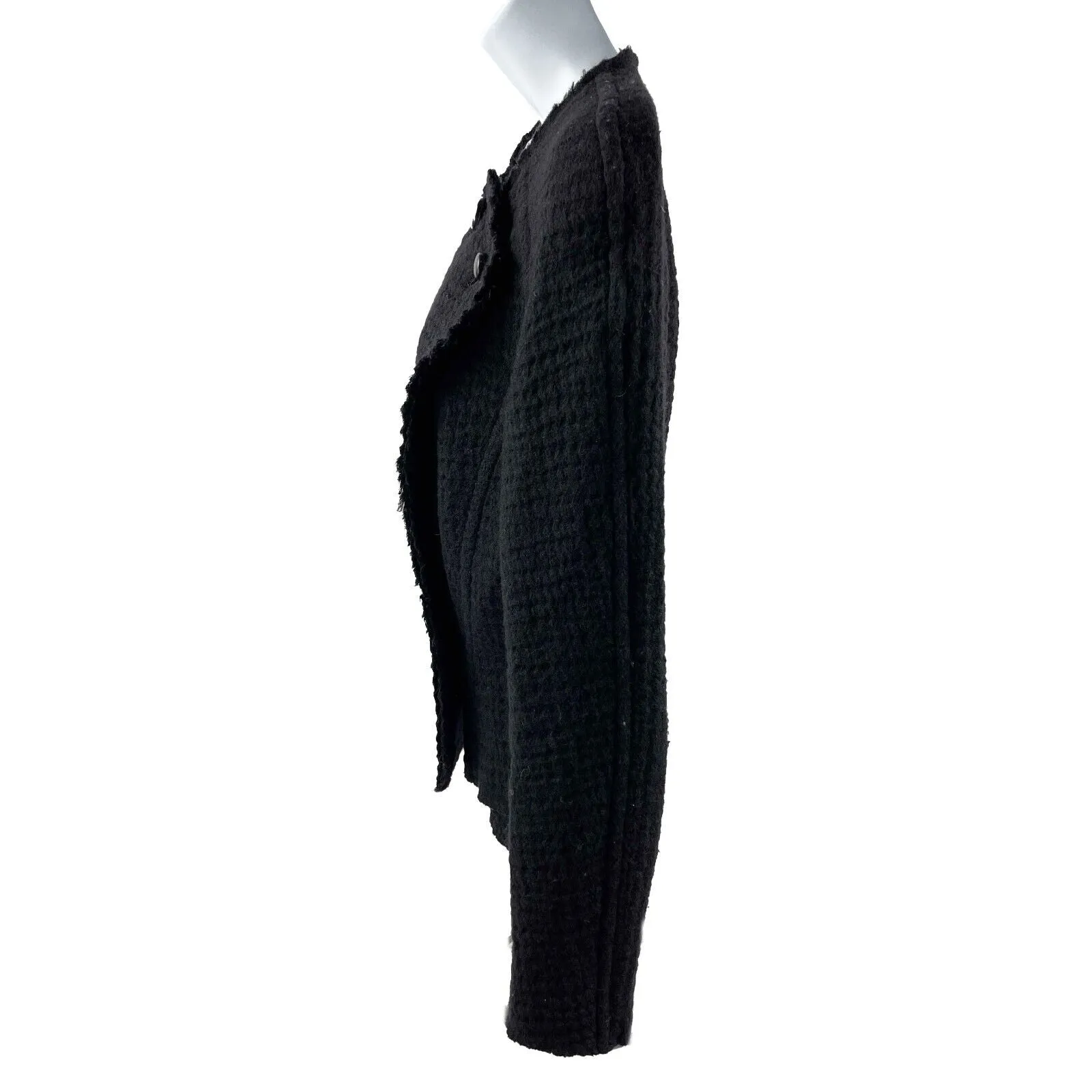 ISABEL MARANT - Raw Edge Matelassé Virgin Wool Jacket - Black - 36 US S