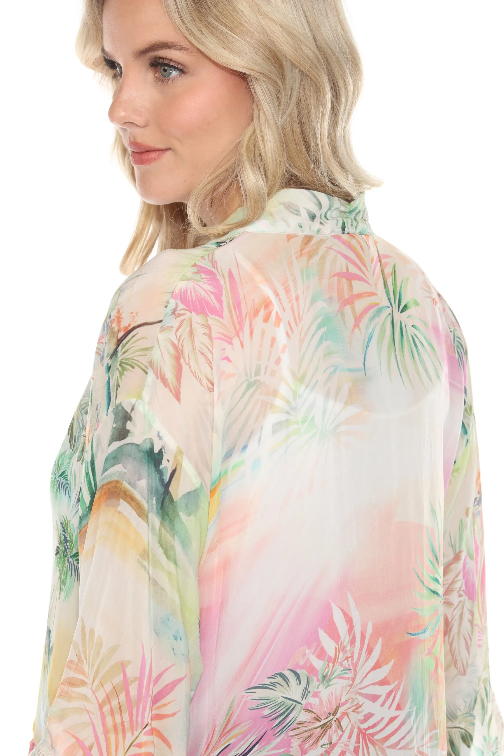 Johnny Was Tia Tropical Print Kimono C41924B5