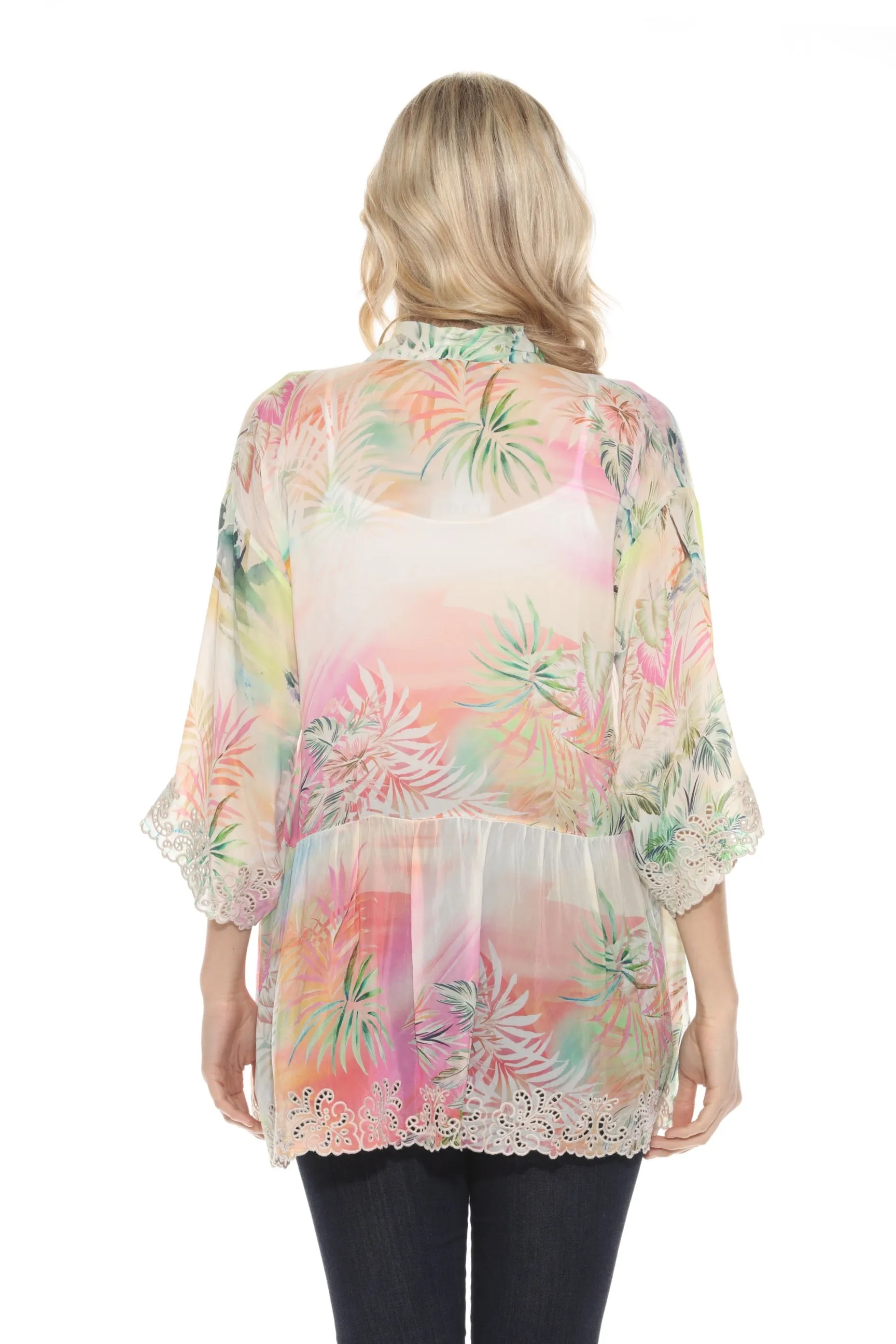 Johnny Was Tia Tropical Print Kimono C41924B5