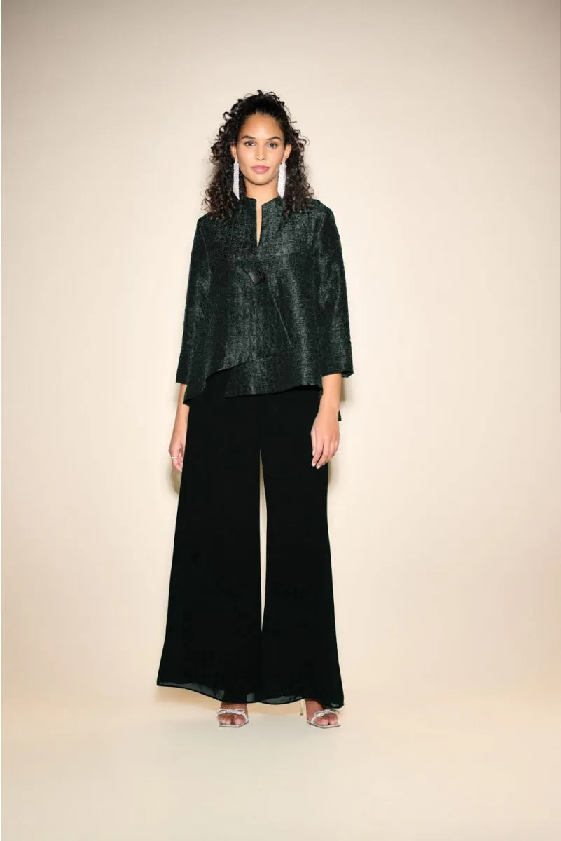Joseph Ribkoff Quilted 3/4 Sleeve Asymmetric Swing Jacket 233792S24
