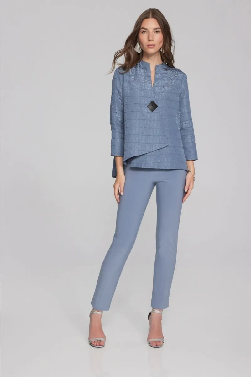 Joseph Ribkoff Quilted 3/4 Sleeve Asymmetric Swing Jacket 233792S24
