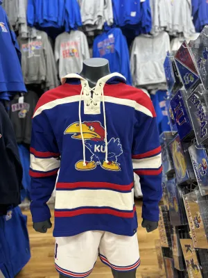 Kansas Jayhawks Laser Hood 1941- White/Red/Blue