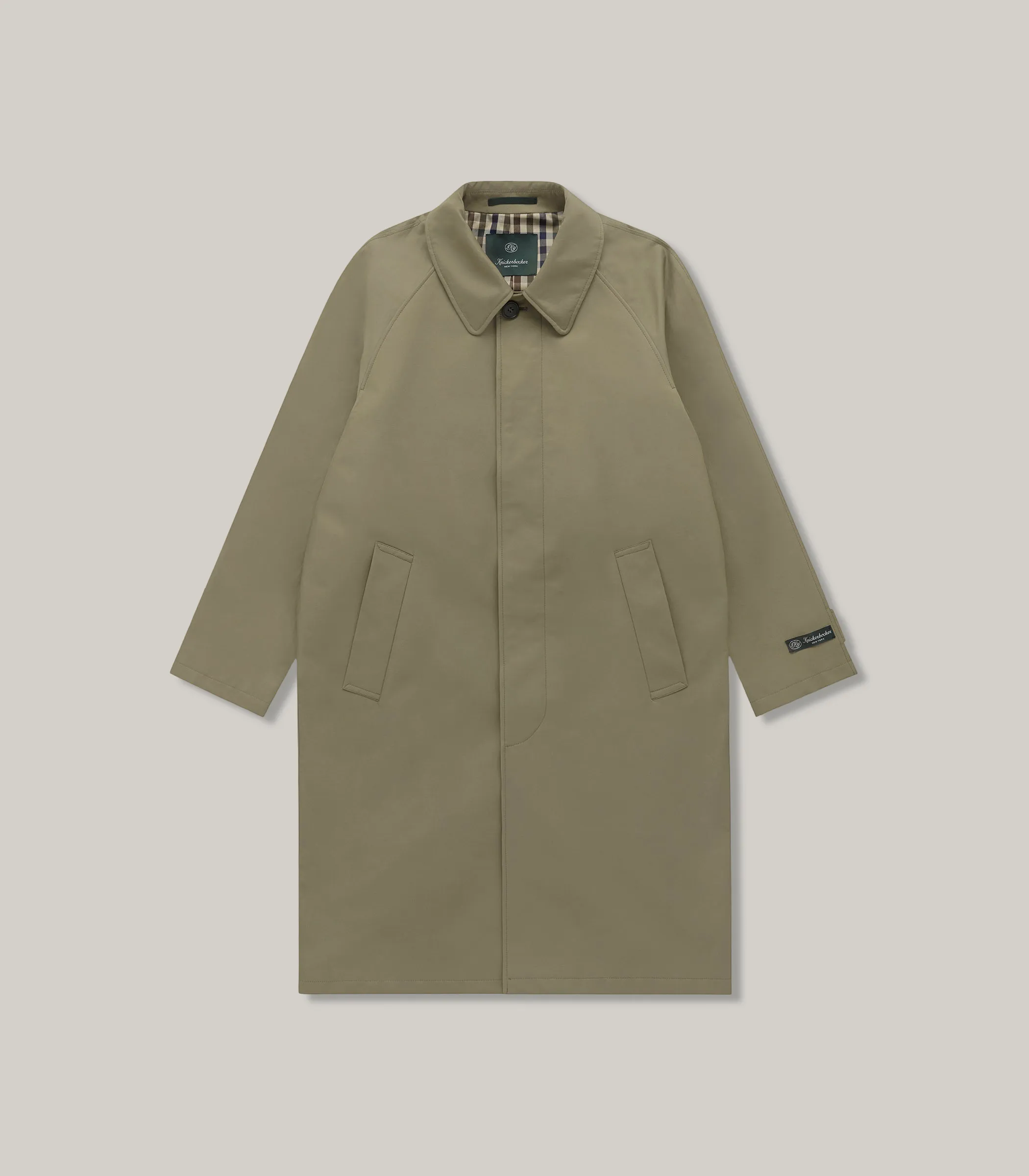 KNICKERBOCKER TRENCH W.R. COAT - LIGHT OLIVE