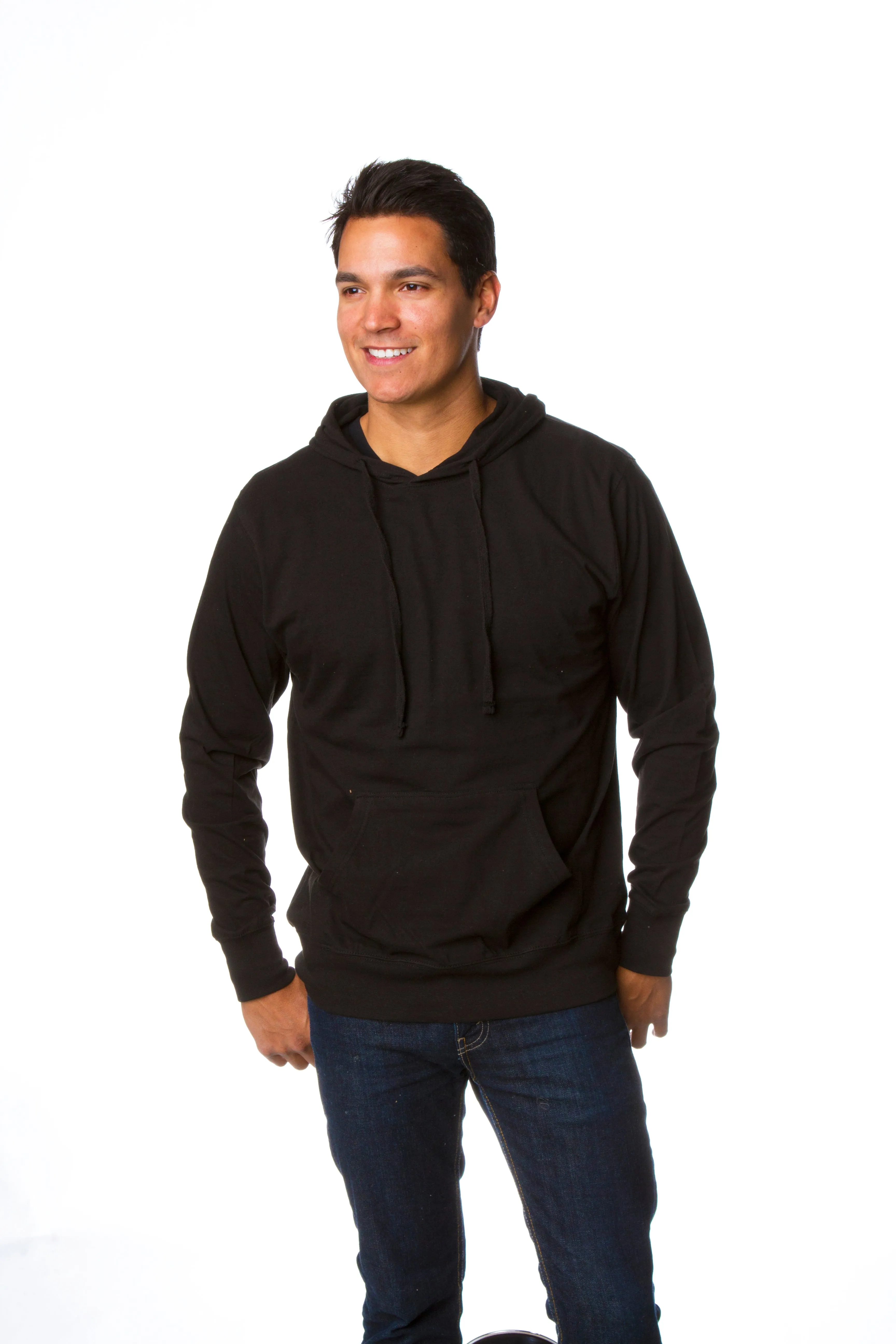 Lightweight Jersey Zip Hood