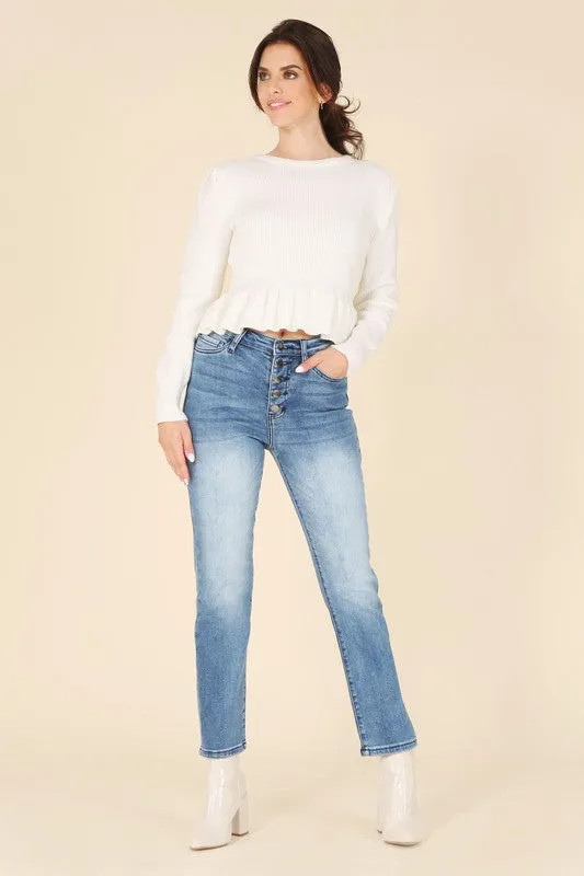 Lilou Peplum sweater top