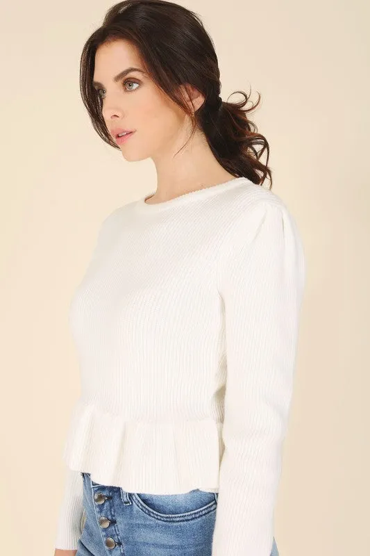 Lilou Peplum sweater top