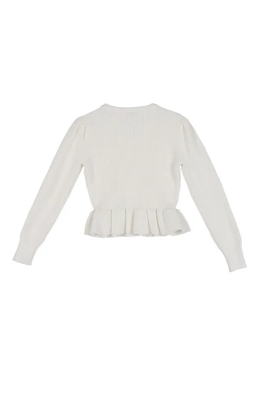 Lilou Peplum sweater top