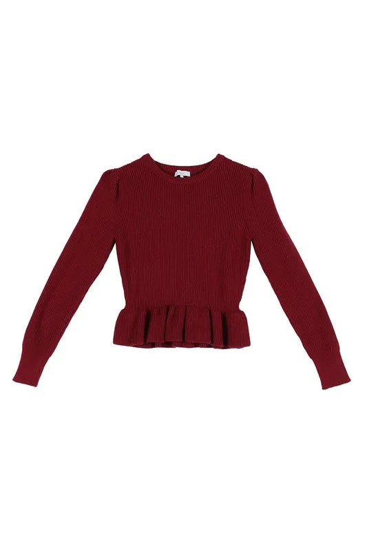 Lilou Peplum sweater top