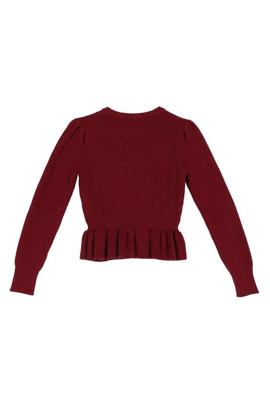 Lilou Peplum sweater top