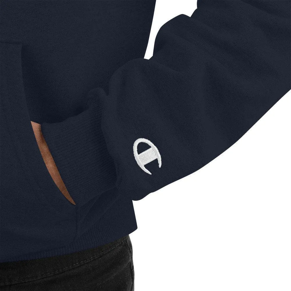 Love Honor Obey Zaddy Champion Hoodie - Red Lettering