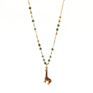 Masai Mara Dawn Tiny Giraff Necklace