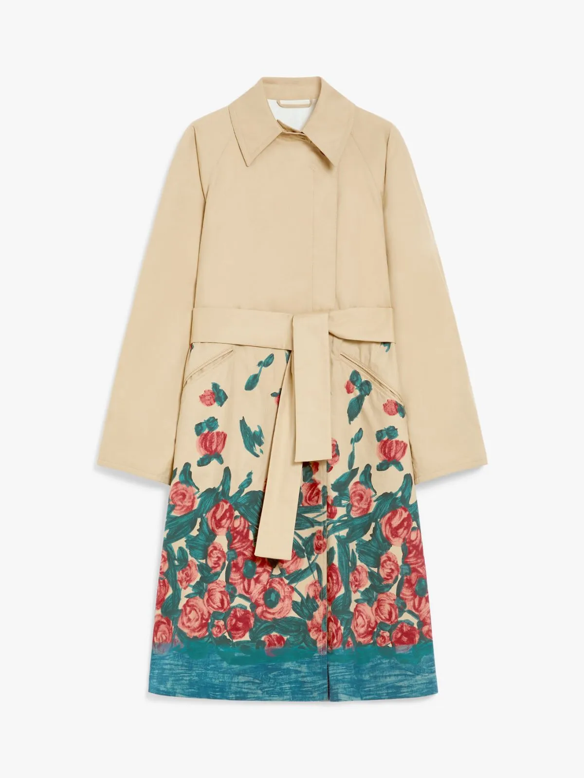Max Mara Weekend PESCO Water Repellent Cotton Gabardine Trench Coat