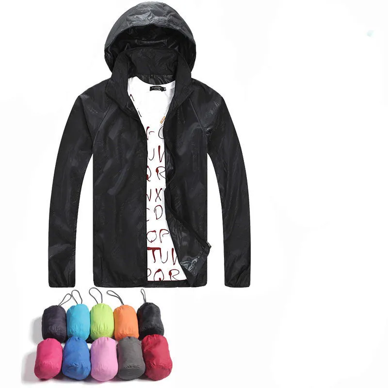 Men Women Quick Dry Anti-Uv Waterproof Thin Jacket Windbreakers Breathable Coat Male Trekking Casual Sportwear,UA195