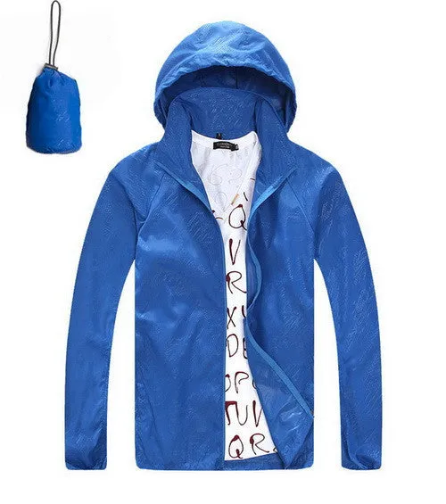 Men Women Quick Dry Anti-Uv Waterproof Thin Jacket Windbreakers Breathable Coat Male Trekking Casual Sportwear,UA195