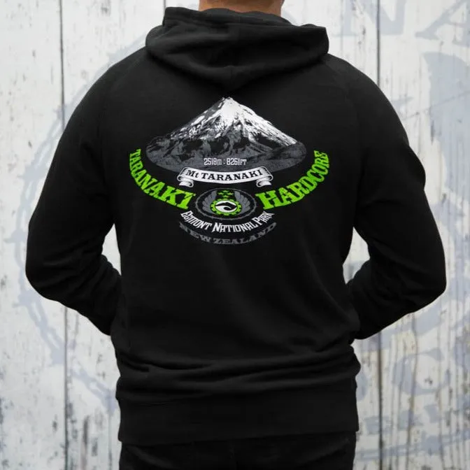 Mens Mountain Hoodie - Black/Lime
