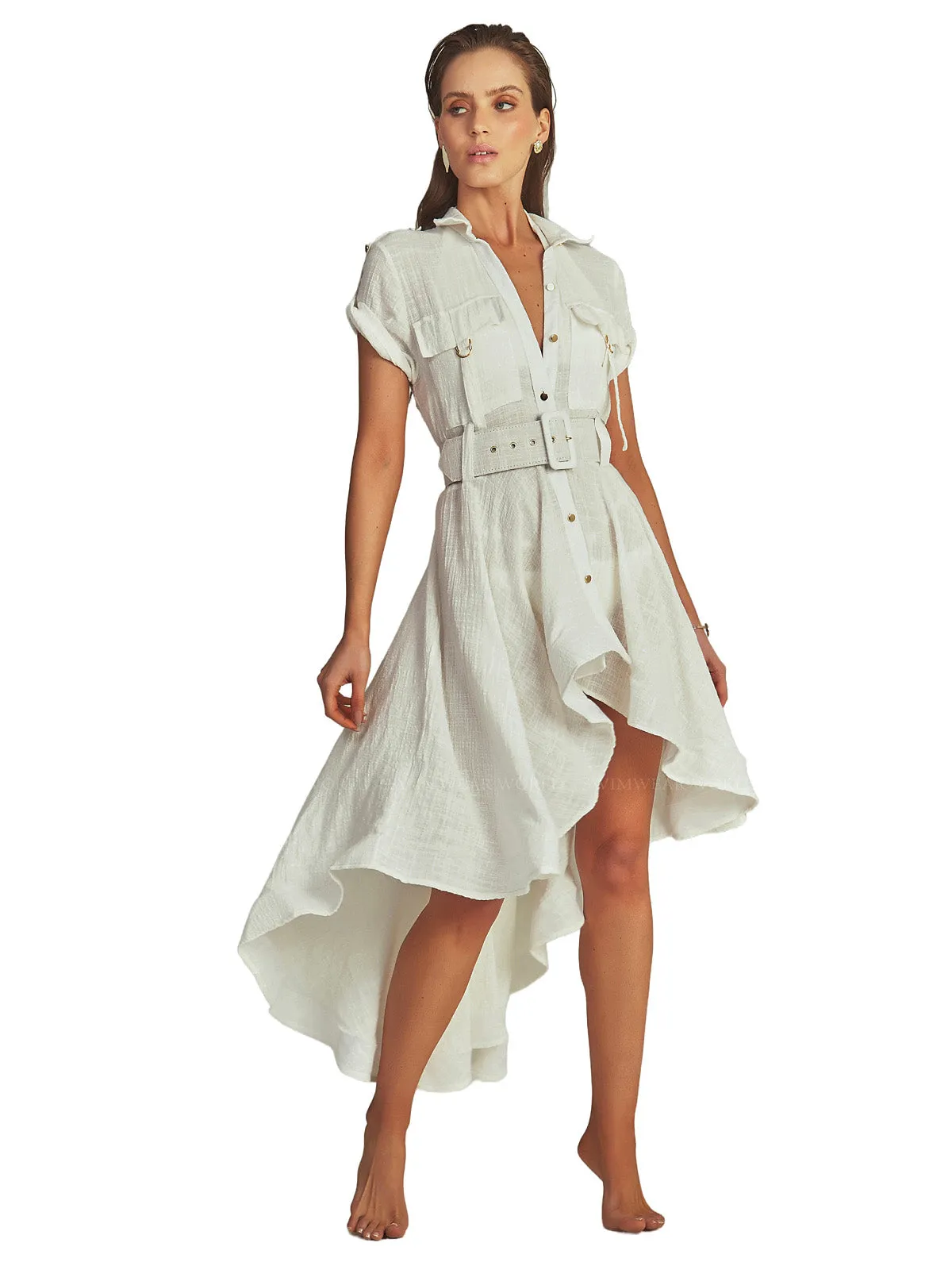 Midi Trench Dress ::RET