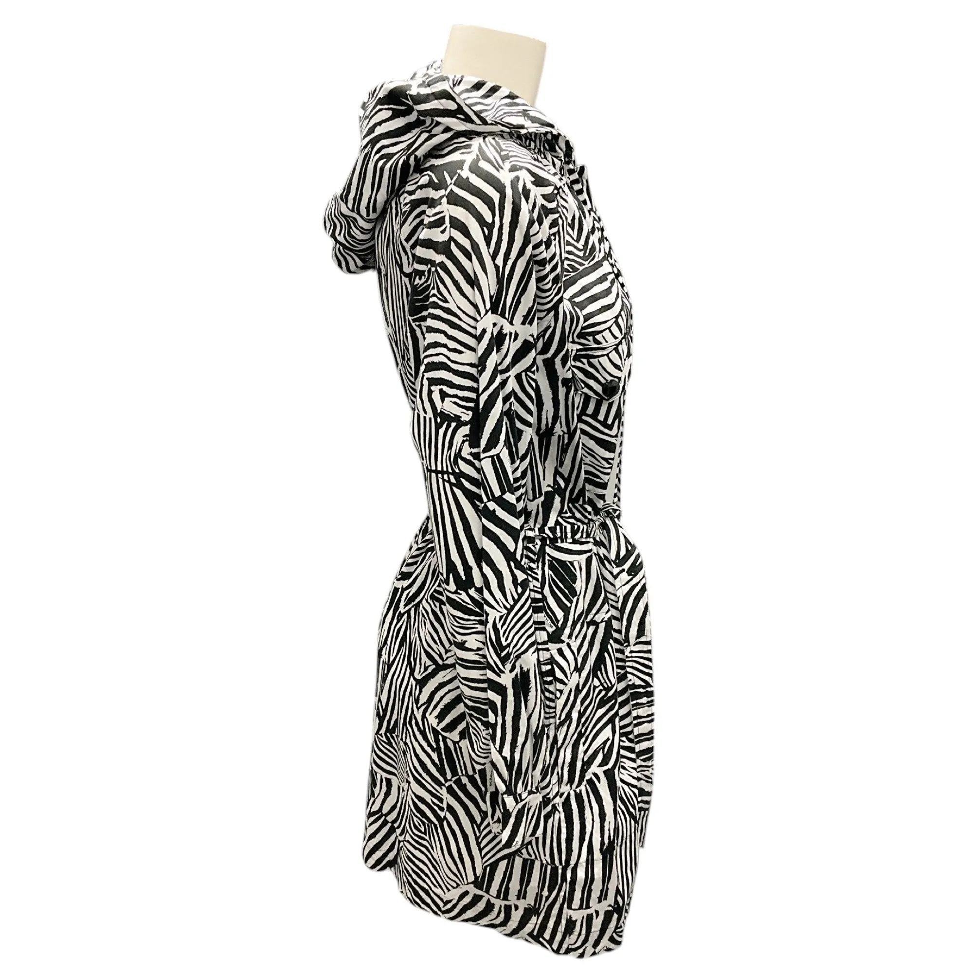 Missoni Black / White Printed Cotton Coat