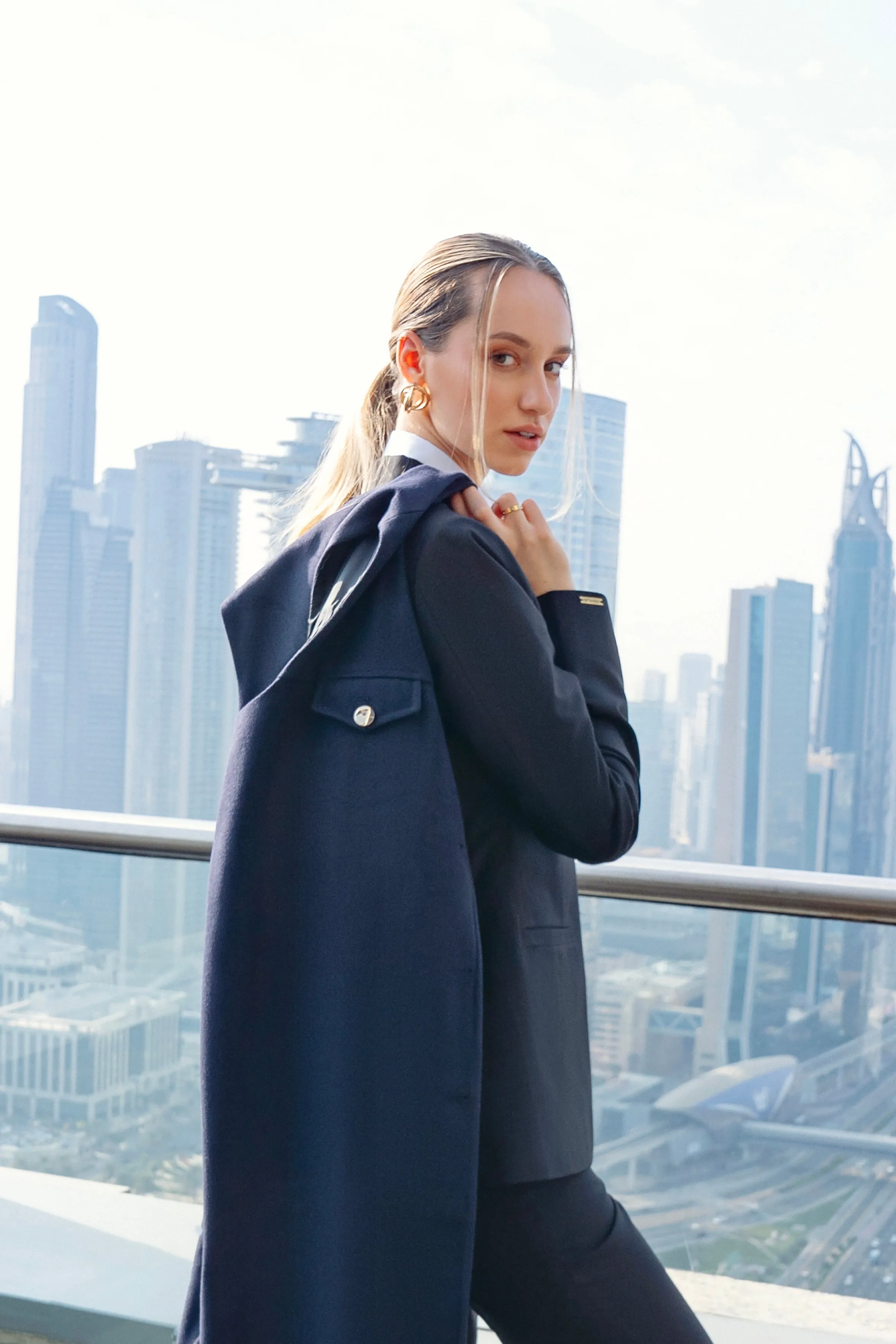 Monarch Navy - Sleeveless Overcoat