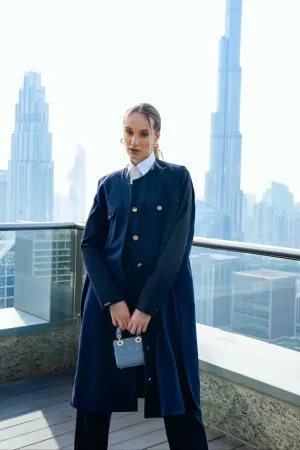 Monarch Navy - Sleeveless Overcoat