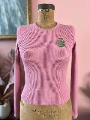 MONSTER HEADS RIB SWEATERS *PINK
