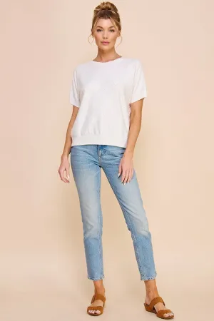 Natasha Diamond Pointelle Sweater