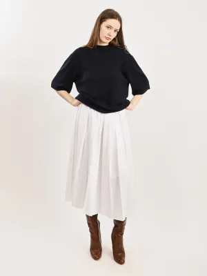 Navy Washable Cashmere  Oversized Easy T