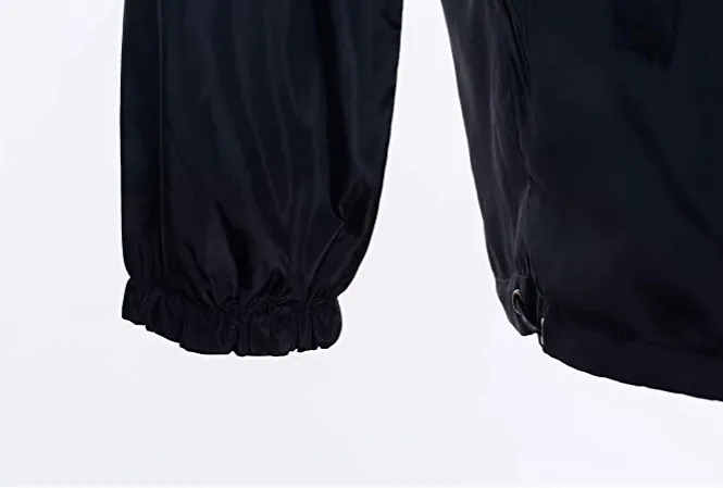 New Womens Windbreaker Hooded Jackets Lightweight Solid/Printed Reversible Windproof Coats Casual Outdoor Anoraks