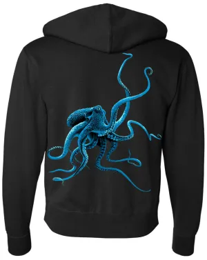 Octopus Sweatshirt Zip-Up Hoodie