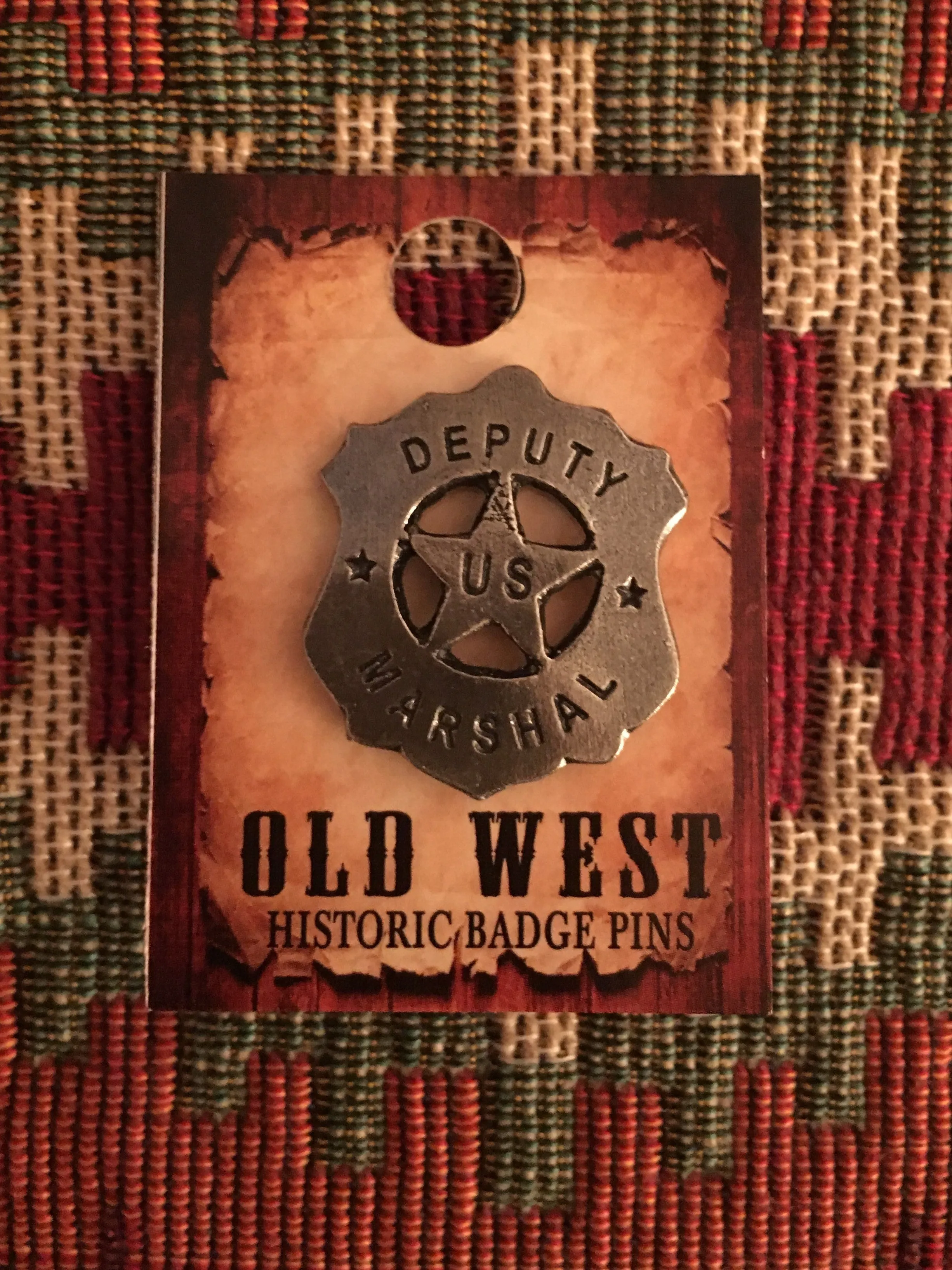 Old West Historic Replica Badge: Deputy US Marshal Shield