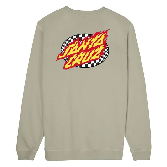 Oval Check Flame Santa Cruz Crew