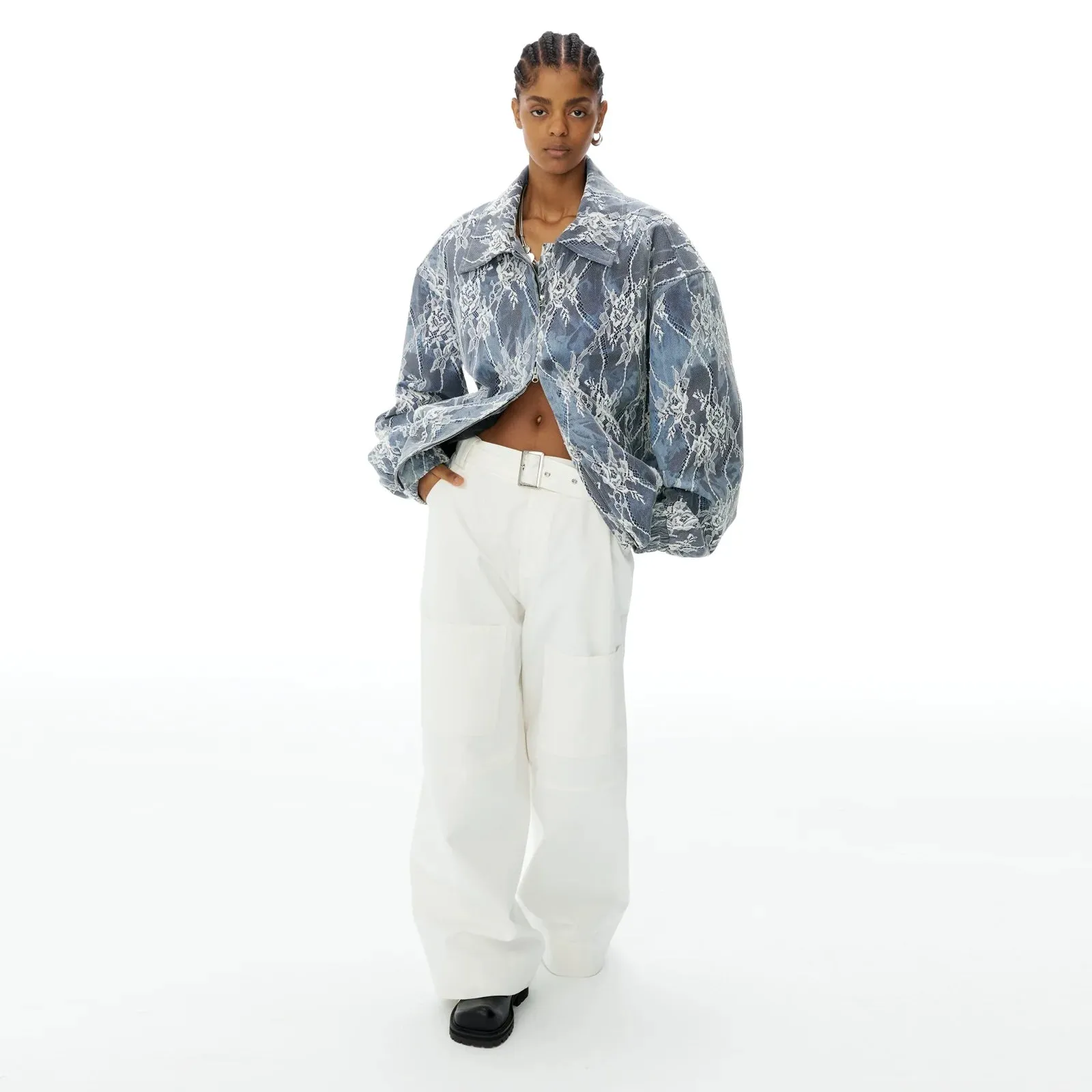 Patterned Denim Jacket