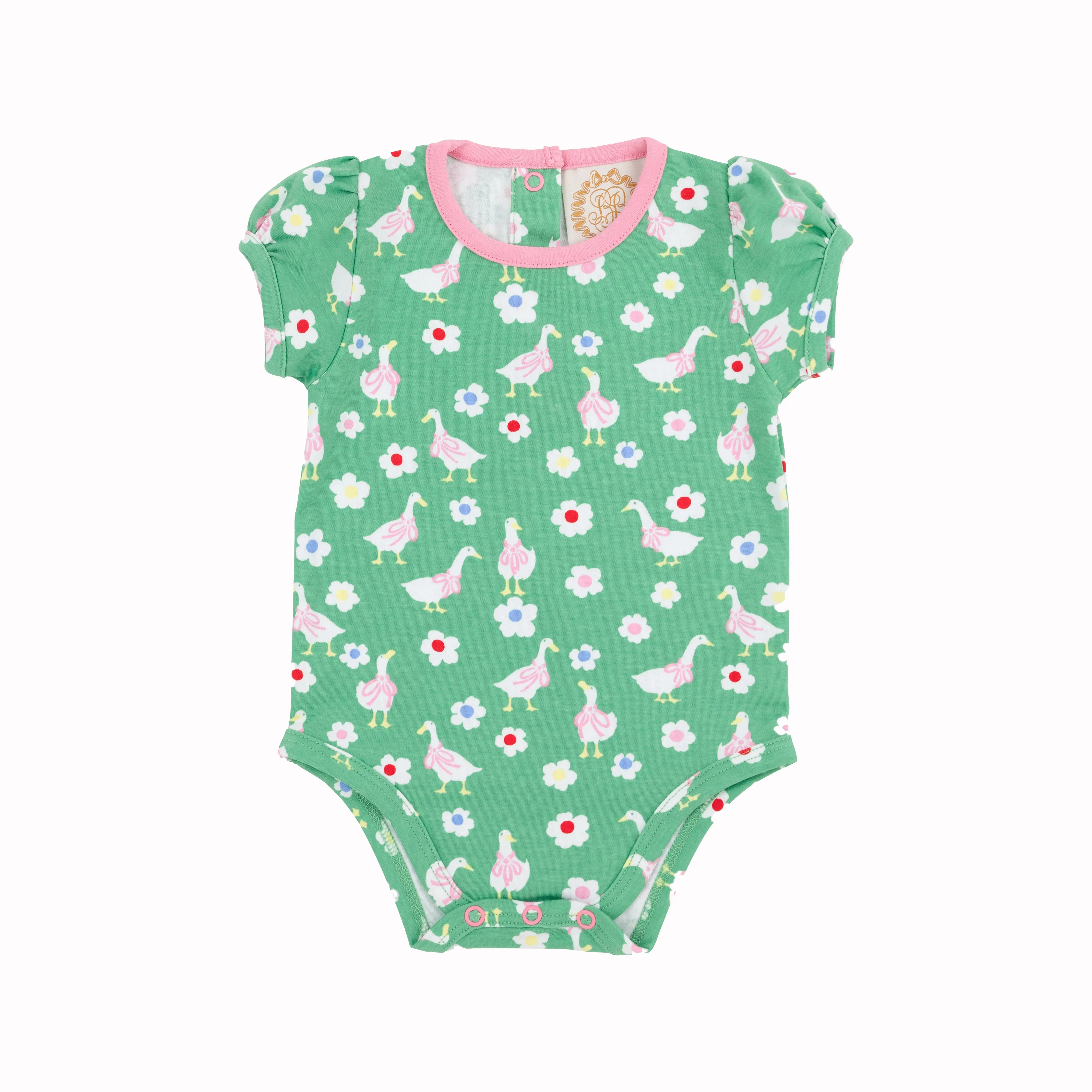 Penny's Play Shirt & Onesie - Darling Ducks with Hamptons Hot Pink