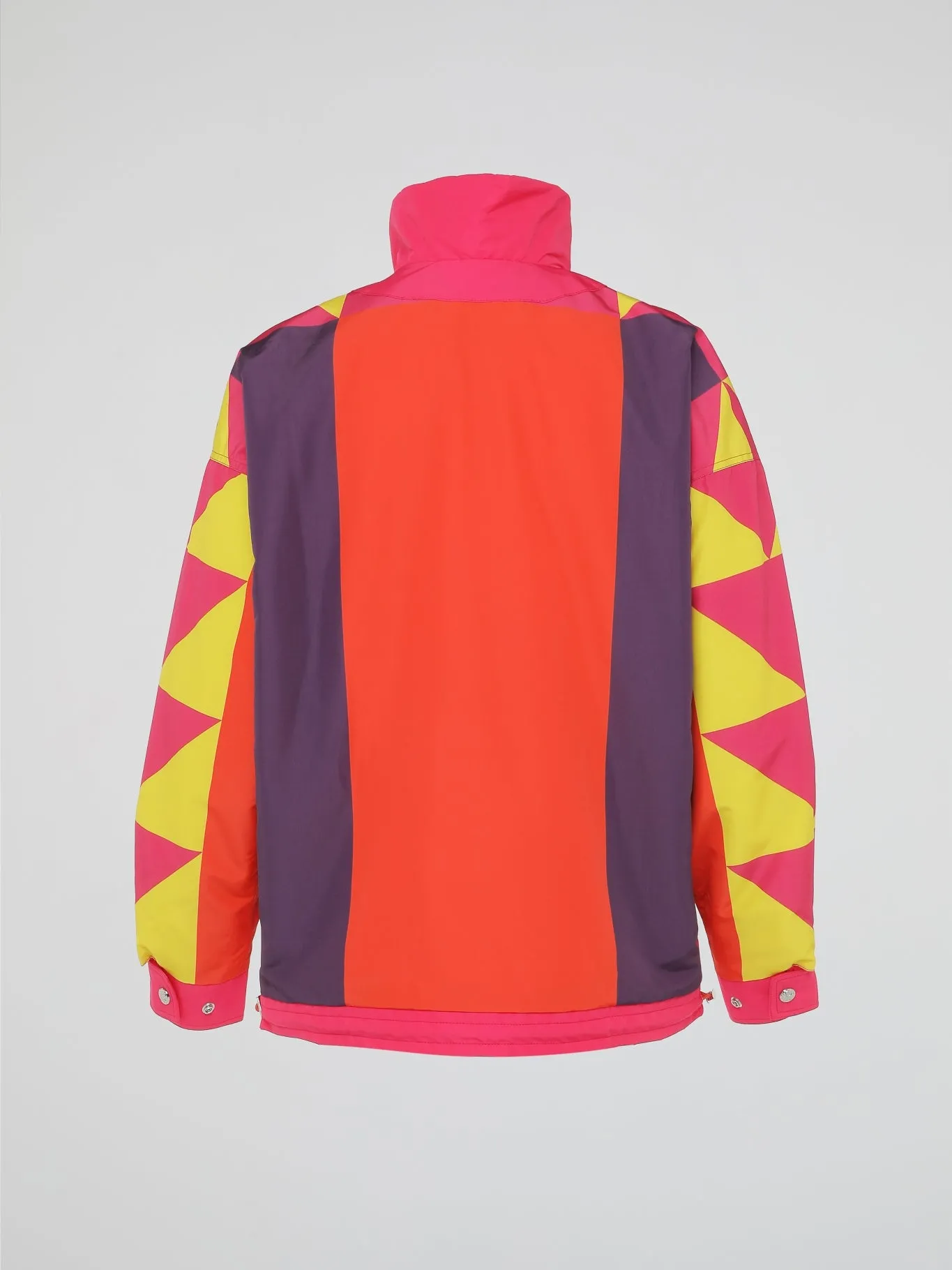 Pink Printed Quarter Zip Jacket