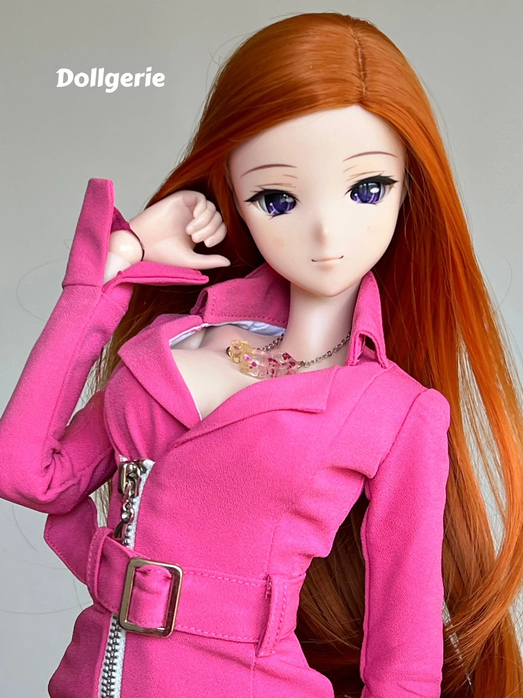 Pink Trench Dress for SmD S-M bust.