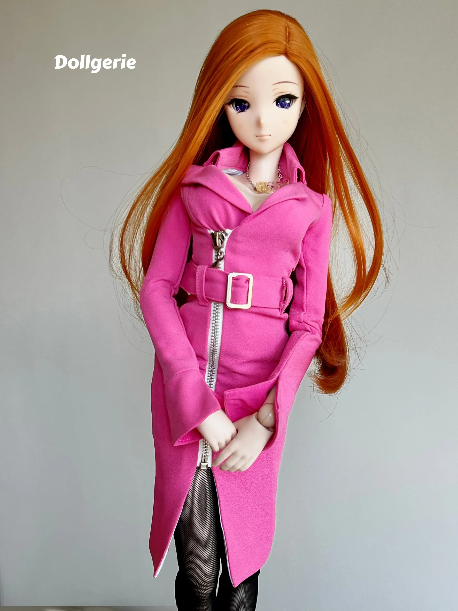 Pink Trench Dress for SmD S-M bust.