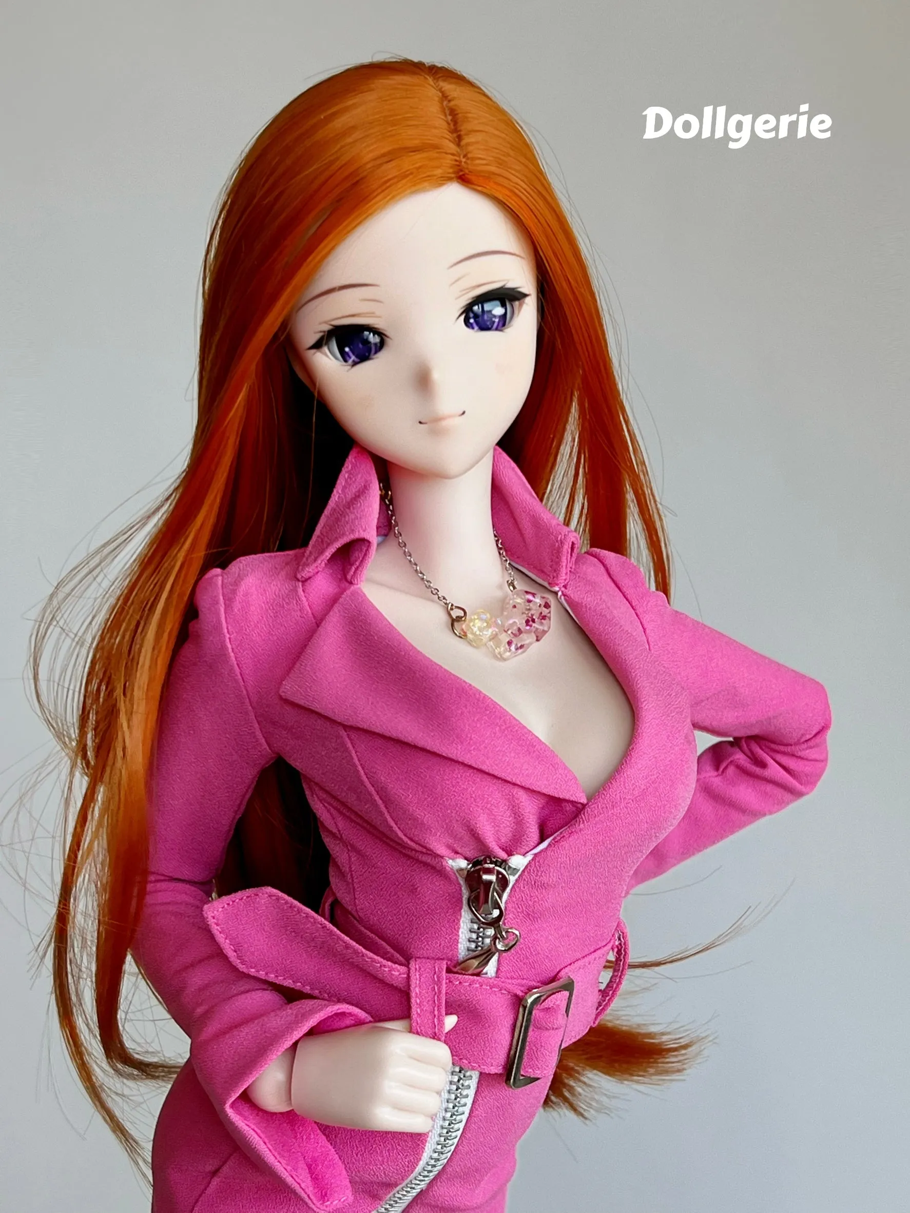 Pink Trench Dress for SmD S-M bust.