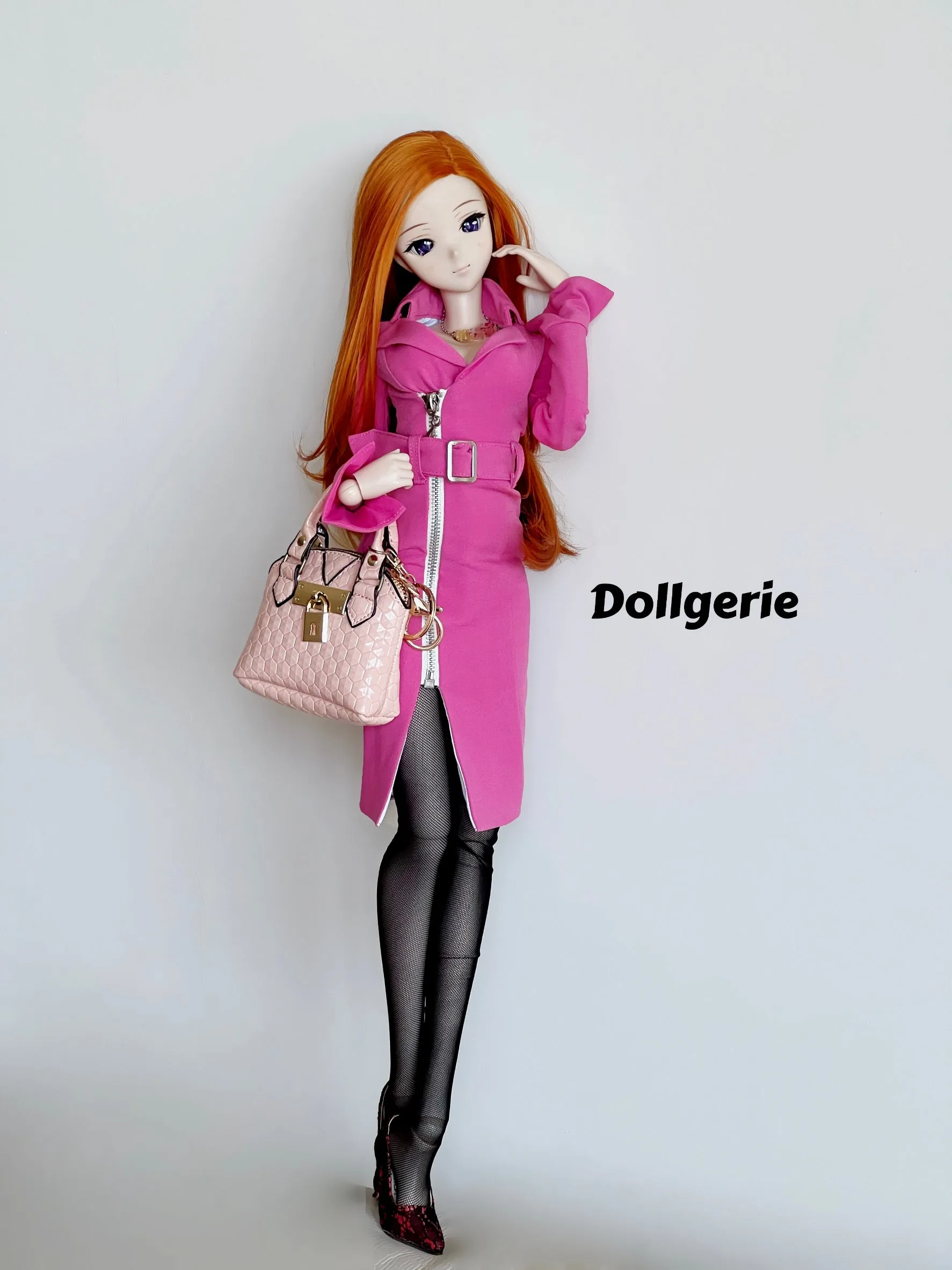 Pink Trench Dress for SmD S-M bust.