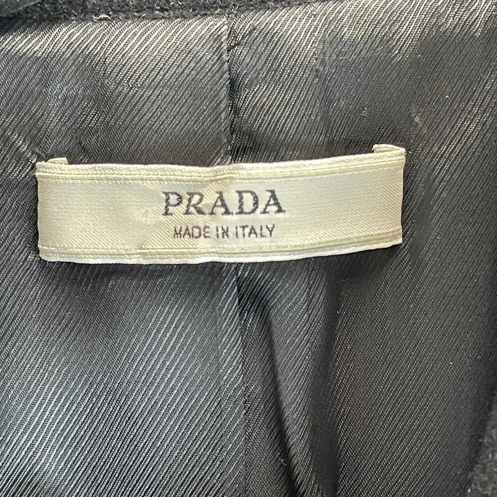 Prada Pristine Fox Fur Trim Black Coat Black 38 US 2