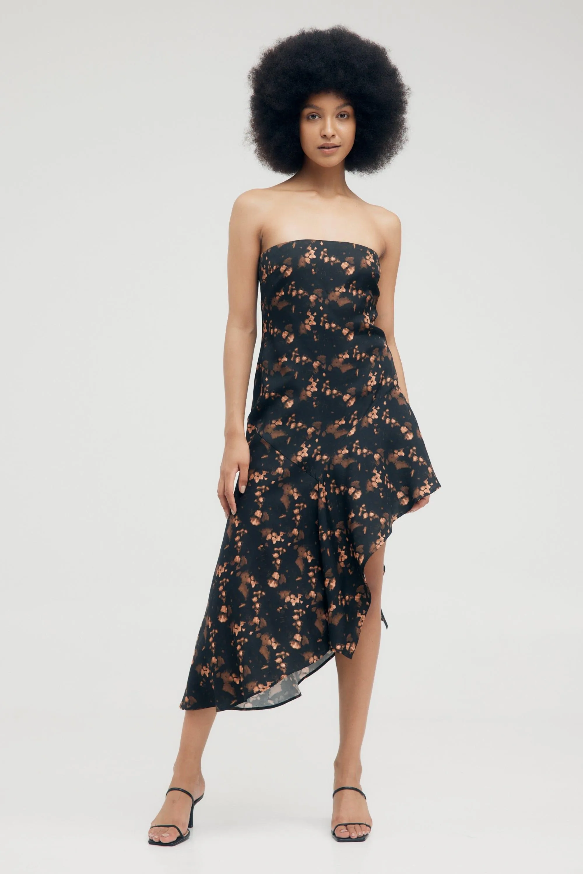 PRESSED PETALS FREE FLOW STRAPLESS DRESS | PETALS