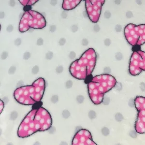 Printed Mongolian Fleece Fabric 150 cm Dsn 1